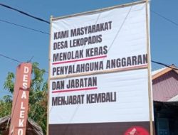 Masyarakat Lekopadis Tolak Pengaktifan Kembali Dermawan sebagai Kepala Desa