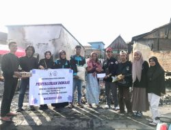 BEM FMIPA Unsulbar Salurkan Bantuan untuk Korban Kebakaran di Tanjung Batu Majene
