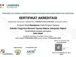 STIE Yapman Majene Raih Akreditasi Baik Sekali dari LAMEMBA