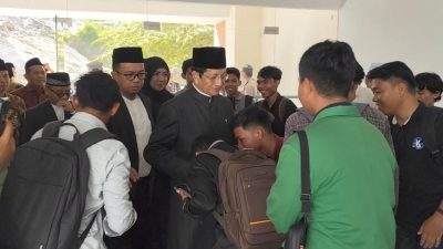 Mahasiswa antusias menyambut Menteri Agama