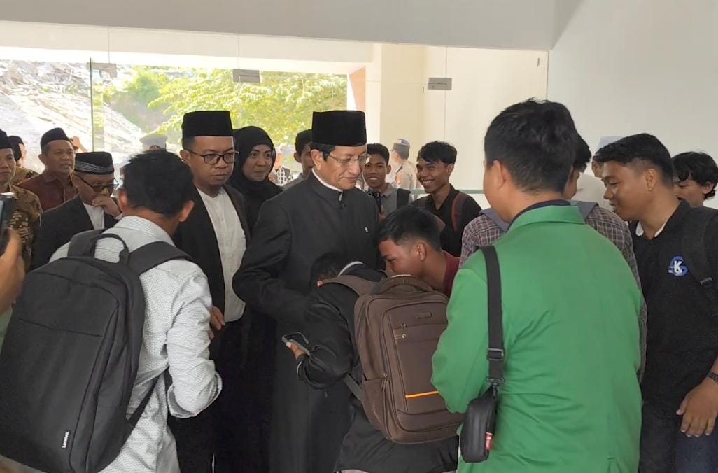 Mahasiswa antusias menyambut Menteri Agama