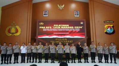 Polda Sulbar Gelar Pelatihan Pra OPS Lilin Marano 2024