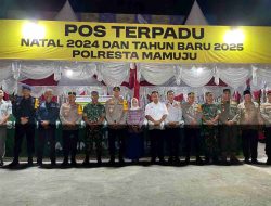 Kapolda Sulbar Tinjau Posko Nataru, Motivasi Personel untuk Jaga Keamanan dan Kenyamanan Masyarakat