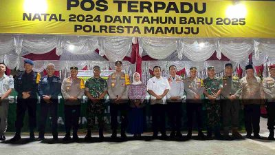 Kapolda Sulbar Tinjau Posko Nataru, Motivasi Personel untuk Jaga Keamanan dan Kenyamanan Masyarakat