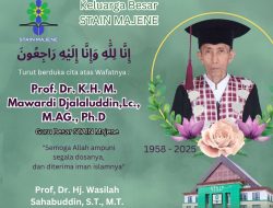 Ketua Senat STAIN Majene Prof. Muhammad Mawardi Wafat, Civitas Akademika Berduka