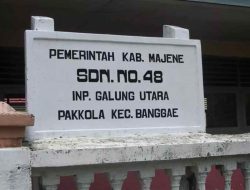 Disdikpora Majene Rehabilitasi Ruang Kelas SDN 48 Galung Senilai Rp89,5 Juta