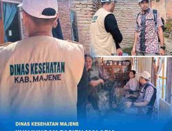 Dinas Kesehatan Majene Lakukan Kunjungan Rumah Pasien Positif Malaria di Wilayah Kerja Puskesmas Sendana I